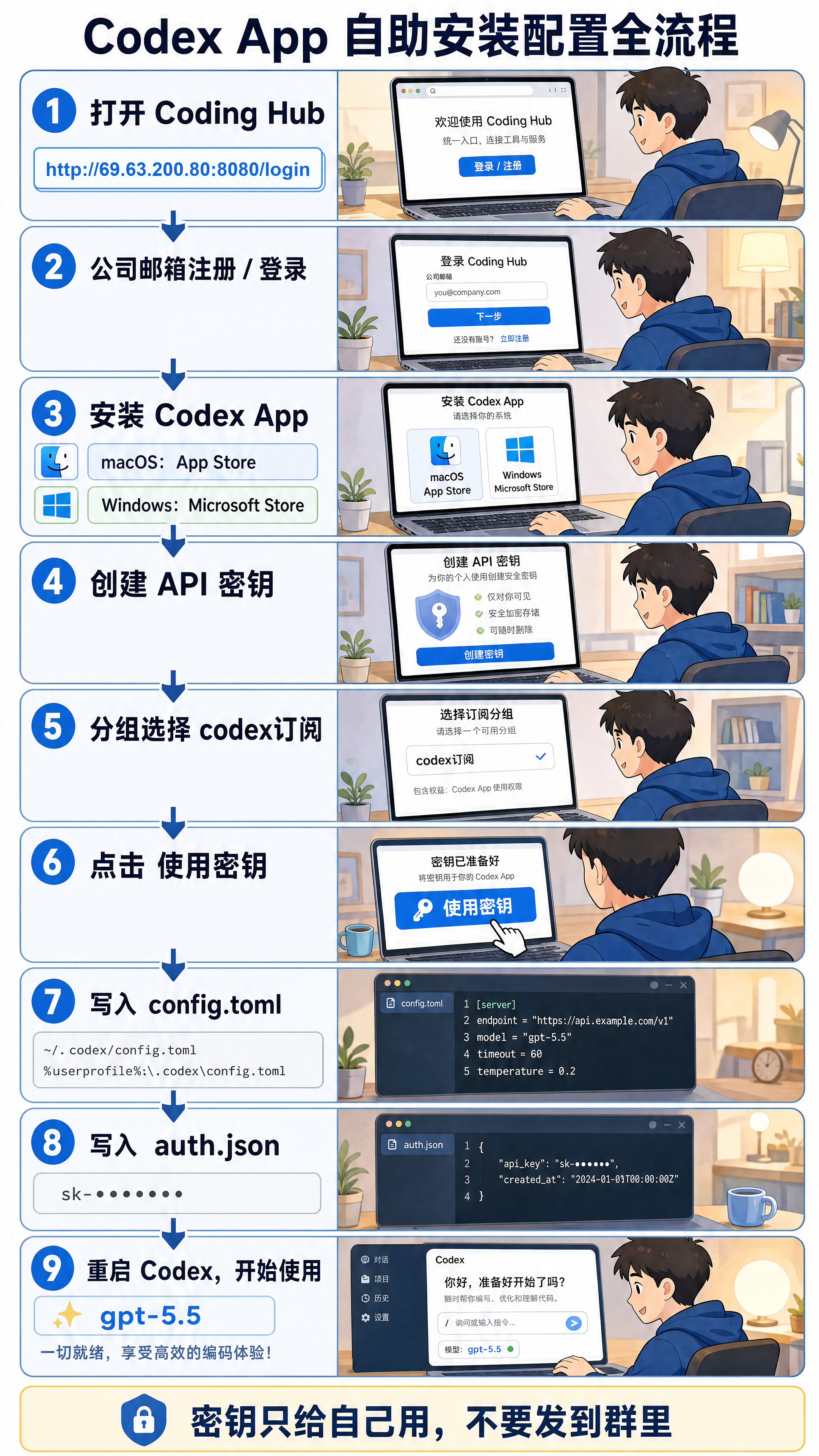 Codex App 自助安装和配置全流程